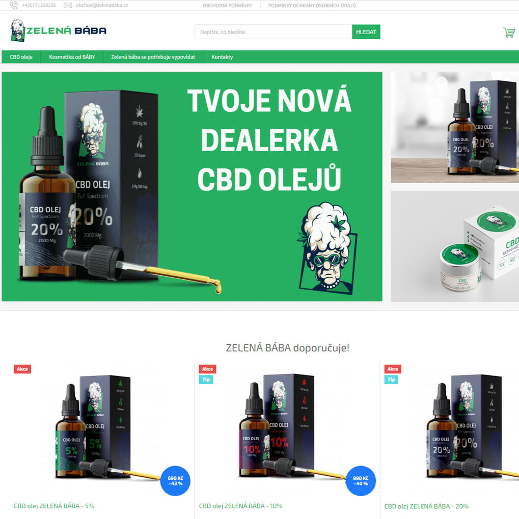 ZELENÁ BÁBA - CBD brand